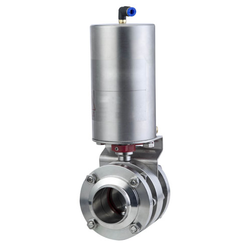 Three-piece Pneumatic Butterfly Valve