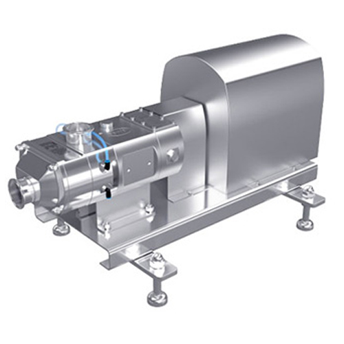 Twin screw pump with motor directly